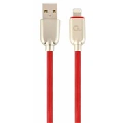 Gembird Usb Male - Lightning Premium rubber 2M Red Cc-Usb2R-Amlm-2M-R