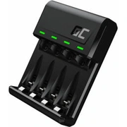 Green Cell Gc Vitalcharger Ni-Mh Aa and Aaa Battery Charger with Micro Usb Usb-C port Gradgc01