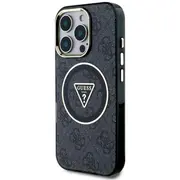 Guess Iml 4G Glitter and Triangle Logo Magsafe Aizsargapvalks priekš Apple iPhone 16 Pro Guhmp16Lhg4Prtgk