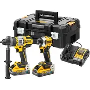 Instrumentu komplekts Combo 18V Dck2052H2T Dcd999Dcf850 2X5,0Ah Powerstack Tstak, Dck2052H2T-Qw Dewalt