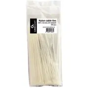 Kabeļu savilcēji Gembird 250 x 3.6 mm 100 gab, FrostUv resistant Nytfr-250X3.6-W