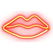 Led lampa Sbs Red Lips Glow Neon effect Luneonkiss