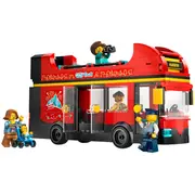 Lego 60407 Red Double-Decker Sightseeing Bus Konstruktors