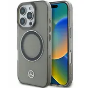 Mercedes Silver Ring Magsafe Aizsargapvalks Priekš Apple iPhone 16 Pro Mehmp16L23Huosk