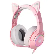 Onikuma K9 Spēļu Austiņas Pink Rgb 3.5Mm