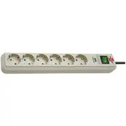 Pagarinātājs Eco-Line 6 ligzdas 1,5 m 1159750015 Brennenstuhl