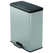 Pedāļspainis metalizēts Deco Bin 65L sudraba 0801128C70