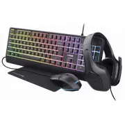 Perifērijas komplekts Trust Gxt 792 Quadrox Black 25155