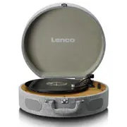 Plašu atskaņotājs Lenco Ls-66Gy Wooden Grey Bluetooth