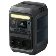 Portatīvā enerģijas stacija 256 Wh 300 W ar Lcd displeju un Usb-C 60 uzlādes portu Melna A1723311 Anker Solix