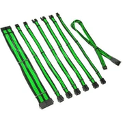 Psu kabeļu pagarinātāji Kolink Core Pro Braided Cable Extension Kit 12V-2X6 Type 1 - Venom Green Corepro-Ek-12Vt1-Grn