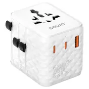 Strāvas adapteris Savio Travel adapter Universal 20W Usb-A Usb-C Ap-08