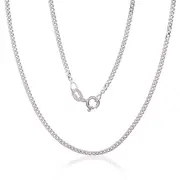 Sudraba ķēdīte Kartjē 2 mm , dimantu apstrādājums 2400136, Sudrabs 925. Izmērs 50. Svars 4