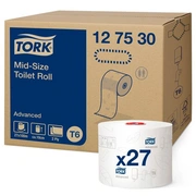 Tualetes papīrs Tork Advanced Compact T6, 2 sl., 9.9 cm x 100 m, baltā krāsā 400-03689
