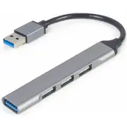 Usb Centrmezgls Gembird 4-Port 3.1 Silver Uhb-U3P1U2P3-02