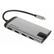 Verbatim Usb-C Multiport hub Hdmi Lan Usb Sd Microsd 49142V