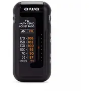 Aiwa kabatas radio ar austiņām, melns R-22Bk
