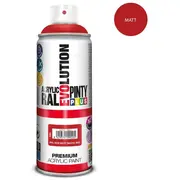Akrila krāsa aerosolā sarkana matēta Ral 3020 Evolution Pintyplus 400Ml 385