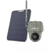 Āra viedā 4K 4G Lte Ptz bezvadu akumulatora novērošanas kamera ar 3 optisko tuvinājumu krāsu nakts redzamību Balta Go Series G450 with Solar Panel 2 B4Gpt4K06Sp Reolink