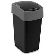 Atkritumu spainis Flip Bin 25L melna/sudraba 0802171Y09 Curver