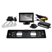 Autostāvvietas palīgsistēma Tft01 4,3 ar Cam-402 Led 4 sensori sudraba krāsā 01554