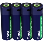 Baterijas Trust Usb-C Rechargeable Aa Batteries 25631