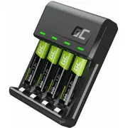 Bateriju lādētājs Green Cell Vitalcharger and 4X Aaa Ni-Mh 800Mah Batteries Grsetgc02