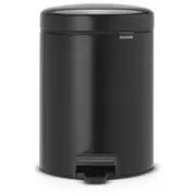 Brabantia atkritumu tvertne ar pedāli Newicon, 5 l, Matt Black 112928