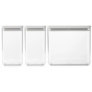 Brabantia uzglabāšanas kārbu komplekts Tasty, 3 gab., Light Grey 230769