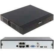 Dahua Nvr4104Hs-P-Ei video ierakstītājs, 4 Ip kanāli, 16 Mp, 80 Mbps, Poe porti, 1 Sata Iii, 36 W, 2 Usb