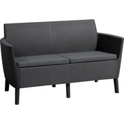 Dārza dīvāns divvietīgs Salemo 2 Seater Sofa pelēks 29209038939