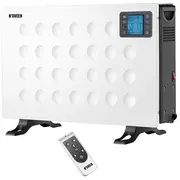 Elektriskais konvektora sildītājs 2000W ar viedo Wi-Fi vadību un pulti Lcd 602138 cm balts Ch8000 Noveen