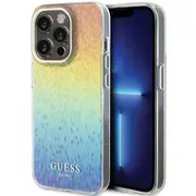 Guess Iml Faceted Mirror Disco Iridescent Case Aizsargapvalks Priekš iPhone Apple 15 Pro Max Guhcp15Xhdecmi