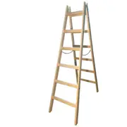 Koka divpusējās mājsaimniecības kāpnes 2X6 150Kg Aw23037 Awtools