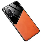 Mocco Lens Leather Back Case Aizmugurējais Ādas Apvalks Priekš Apple iPhone 12 Oranžs Mo-Lc-App-Ip-12-Or