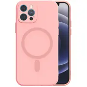 Mocco Magsilicone Soft Back Case Aizmugurējais Silikona Apvalks Priekš Apple iPhone 12 Pro Rozā Mo-Magsi-Bc-Iph12Pro-Pi