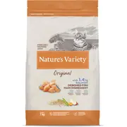 Natures Variety Cat Original Sterilized Salmon 7 kg - Sausā barība ar lasi pieaugušiem sterilizētiem kaķiem 927176