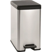 Pedāļspainis metalizēts Slim Bin 25L sudraba 0802339582