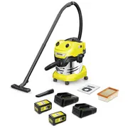 Putekļsūcējs slapjai un sausai uzkopšanai Wd 4-18 S Dual Battery Set Karcher 1.628-626.0 380W 20L 18V