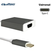 Qoltec 50427 Usb Type-C 3.1 Porta Adapteris uz Hdmi Af Kabelis 20Cm Balts