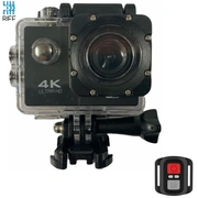 Riff Spk-1 Ultra Hd 4K 16Mpix Wi-Fi Sporta Kamera ar 2 Lcd Pulti Amp 8X Fiksācijas komplektu Melna Rf-Spk1-Black