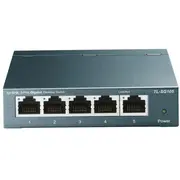 Tīkla pārslēdzējs 5  Gigabit Rj45 unmanaged Tl-Sg105 10/100/1000 Mbps Auto Mdi Mdix Melna Tp-Link