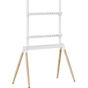 Tv statīvs Gembird 55 - 86 White/ Wood Tvs-86F-01-W