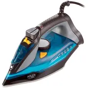 Tvaika gludeklis 3000W 350Ml nepārtraukta tvaika padeve 45G/Min trieciena jauda 80G/Min Zils Pelēks Ad5032 Adler Ad 5032