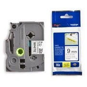 Tze-S221 uzlīmju lente Strong melns uz balta, 9Mm Tzes221