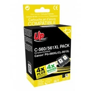 Uprint Canon Pack 560/561Xl 22 ml Bk  18 Cl Pg-560Xl/Cl-561Xl C-560/561Xl-Pack-Up