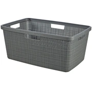 Veļas grozs Jute 46L 59X39X26Cm tumši pelēks 0808091G44