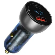 Baseus Particular Digital Dual Quick Charger Auto Lādētājs  QcPps / 65W Cckx-C0A