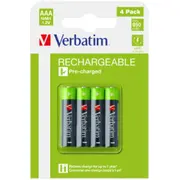 Baterijas Verbatim Aaa Premium Rechargeable 4-Pack 950Mah 49514V