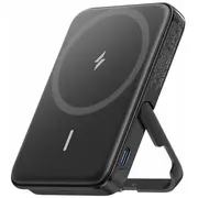 Bezvadu Magsafe atbalsta ārējais uzlādes akumulators 5000 mAh 12 W 24 pin Usb-C 2 pieslēgvietas A1618G11 Anker 322 Maggo